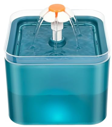 Cat Water Fountain 2L LED Lighted Drinking Bowl | PET Hydration for Cats and Small Dogs Automatic Circulation Quiet Pump Dishwasher Indoor Accessory Promotes Habit