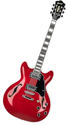 E-Gitarre Semi-Hollow-Body-Instrument in voller Größe für elektrische Gitarren