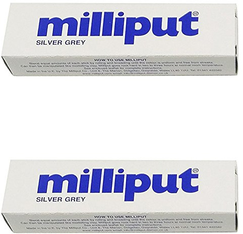 Milliput Epoxy Putty, Silver/Grey (2)