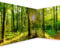 murando - selbstklebende Eckfototapete Wald 539x250cm Foto Tapete Tapetenfolie Möbelfolie Wandverkleidung Motivtapeten Bildtapete Wohnzimmer 3d Effekt Landschaft Natur grün Baum b-B-0383-a-a