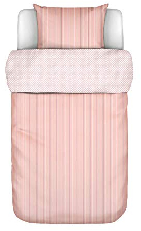 Marc O Polo Bettwäsche Jarna Coral pink 1 Bettbezug 135 x 200 cm + 1 Kissenbezug 80 x 80 cm