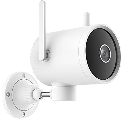 Telecamera Wifi Esterno Senza fili 2.4G Wifi e LAN, Rilevamento Umano AI, Impermeabile IP66, Audio Bidirezionale, Visione Notturna a Colori 30M