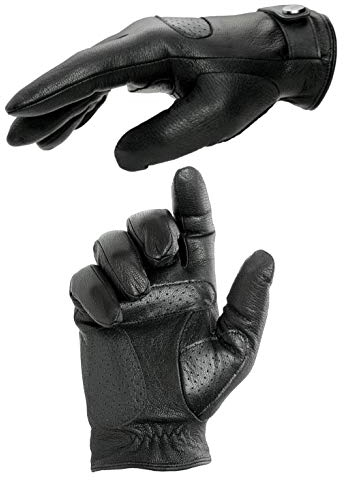 PEARLWOOD Herren Lederhandschuhe DEAN für Autofahrer I aus Ziegenleder I Schwarz Größe L