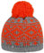 LIERYS Eyecatcher Bommelmütze - Beanie mit Norwegermuster - Made in Germany - Winter - Strickmütze Unisex - Hochwertige Materialmix - Einheitsgröße Herbst/Winter Neonorange One Size