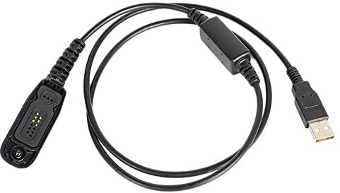 Asudaro USB-Programmierkabel Schreibfrequenzleitung Kompatibel mit Tragbare Funkgeräte Motorola DP4800 DP4801 DP4400 DP4401 DP4600 DP4601Walkie Talkie Handfunkgerät,Schwarz
