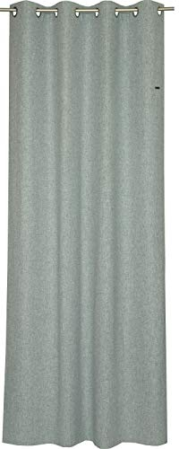 ESPRIT Ösen Vorhang blau Blickdicht • Gardinen Vorhang 2er Set • Ösenschal 140 x 250 cm Harp • 100% Polyester
