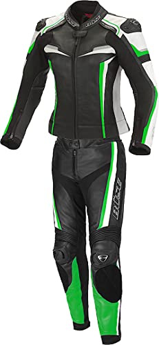 Büse Mille 2-Teiler Damen Motorrad Lederkombi, schwarz/grün, 40