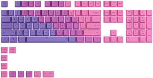 GLORIOUS GPBT Tastenkappen (115x) Cherry-Profil, PBT, ANSI in Nebula | Thermosublimationsverfahren, Proprietäre Schriftart, Satte Akustik, Feine Oberflächenstruktur, Für MX-Schalter & PC-Gamer