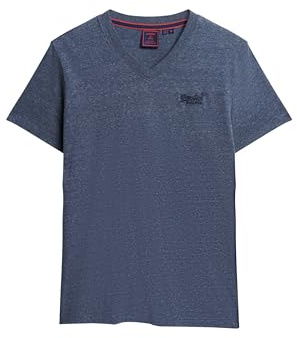 Superdry Herren Essential Logo T-Shirt aus Bio-Baumwolle mit V-Ausschnitt