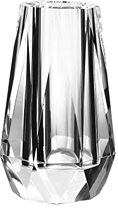 kitCom Flower Vase, Modern Mini Crystal Vase, Lead-Free Flower Vase, European Crafted for Table, Home Decoration, Wedding or Luxury Gifts, 2.4 x 2.4 x 4 Inches