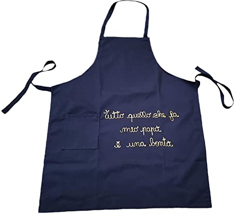 MyVorrei Schwarze Herrenschürze mit Widmung zum Vatertag Alles, was Mein Vater macht, ist eine Geschichte, Schwarz