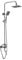 Columna de Ducha con Grifo - Juegos de Alcachofa - Columna de baño Multifuncional Altura Ajustable y Acero Inoxidable (T3)