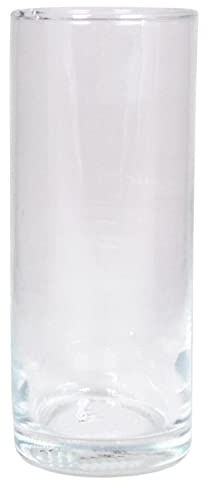 INNA-Glas Glas Vase Zylinder Sanya Ocean, klar, 20 cm, Ø 8,5 cm | Blumenvase