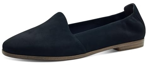 Tamaris Damen Klassische Ballerinas, Frauen Flats,Comfort Lining,TOUCHit-Fußbett,Slip-ons,klassisch elegant,Ballerinen,Navy,41 EU