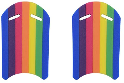 Speesy 2X Enfants Adultes Arc-en- Natation Kickboard Mousse Flotteur Coup de Pied Piscine Aide à La Formation Flotteur Main Mousse Conseil Outil