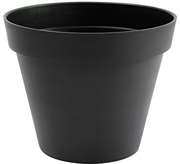 Pot de fleur rond Toscane Ø 60 x H.47 cm - Gris Anthracite - Eda
