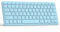 TQQ Tastiera Bluetooth Ricaricabile per iPad, Air, Pro, Mini, Samsung Tablet, Android, IOS e Windows, Tastiera Wireless, Blu