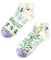 Dedoles Calzini Unisex Donna Uomo & Bambini Calze Cotone con tanti Design divertenti sinistra destra diversi, colore: Viola, disegno: Erbe del giardino (alla caviglia), taglia: 35-38