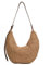 GETBSTOOP Sac demi-lune tissé en paille pour femme, sac à bandoulière tissé à la main, capacité, sac à bandoulière fait à la main, fermeture éclair, sangle réglable pour les voyages et les