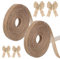 20m Juteband, 1cm Geschenkband Breit, Jute, Juteband Breit, Dekoband Jute Für Diy Handwerk Verpackung, Geschenk, Hochzeit, Weihnachten, Esstisch, Herbstkranz, Blumenstrauß Dekoration(10m/Rollen)