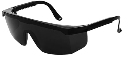 JRYGAC IPL Schutzbrille, UV Schutzbrille mit Brillenetui, IPL 190nm-2000nm Brille Schutz, Laser Schutzbrille, Laser Brille für Schönheit Laser Haarentfernung Bräunung Rotlichttherapie Graviermaschinen