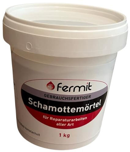 Malta refrattaria da 1 kg, pronta all'uso in ceramica, ignifuga fino a 1600 °C
