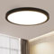 ZMH Deckenlampe LED Deckenleuchte Badezimmer - Ø30cm Badezimmerlampe Flach Schlafzimmerlampe Schwarz Küchenlampe Rund Schlafzimmer Deckenbeleuchtung 24W Flurlampe 3000K Badlampe für Küche Flur Bad