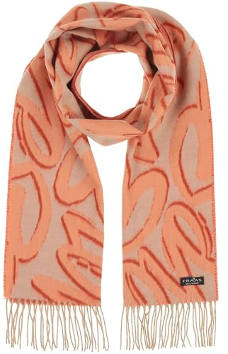 FRAAS Cashmink Schal 35 x 200 cm - Weicher als Kaschmir - Made in Germany - Schal mit Love-Print für Damen - Perfekt für Herbst und Winter Soft Apricot