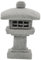 Milisten 1 Satz Wen Chang Tower Ornamente Asiatische Pagodenstatue Pavillon-statue Orientalische Pagodenskulpturen Japanische Pagodenlampe Bonsai-figuren Zen-garten-statue Blausteinpulver