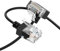 Thzzhnno Câble Ethernet Cat6A à 90 Degrés Coudé vers le Haut 1M, Flexible Fin et Ultra LAN Câble de Raccordement Ethernet Cat6 RJ45 jusqu'à Haute Vitesse 10Gbit/s 550MHz pour PC, Routeur, Imprimane