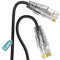Ercielook Cat6a Cable de conexión de 1 m (5 unidades), cable LAN Cat6a, 10 Gbps, 550 MHz, cable de red de alta velocidad, cobre puro de 28 AWG, cable Ethernet corto para paneles de conexión/caja de