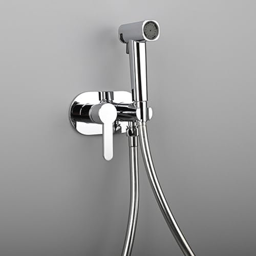 GZKDKZB Handheld Bidet Sprayer for Toilet Bidet Shower Attachment Hot and Cold Water Handheld Toilet Bidet Sprayer Kit Bidet Shower Head and Hose,Chrome