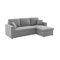 sweeek - Ecksofa wendbar Stoffsofa IDA - 3-Sitzer, Stauraum, mit Schlaffunktion