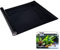 Husalsea Schwarzer Aquariumhintergrund Terrarium Rückwand Hintergrundfolie Aquarium Statische Aufkleber 30 * 200 CM