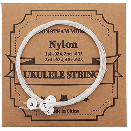 Lodoot Lot de 4 cordes de rechange en nylon transparent pour ukulélé