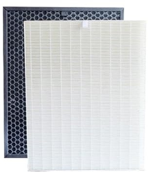 ARPZPPSK H12 Hepa- Und Kohlefilterset, Kompatibel Mit Sharp-Luftreiniger FU-40SE FU-888SV FU-P60S FU-P40S FU-4031NAS for Filtern Von PM2.5-Filterfilterpatronen