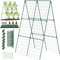 Hbbgdiy 1 Set 48x48 Trellis de Concombre pour lit surélevé, Treillis en métal Pliable en métal, Treillis de Jardin détachable pour Les Plantes d'escalade, Les tomates et Les légumes
