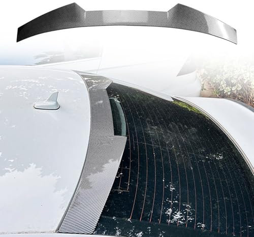 FINMOKAL Heckspoiler in Carbonfaser-Optik, kompatibel mit Audi A3 S3 8V Limousine 2014-2020, Heckscheiben-Dachspoiler, Visierflügel, Heckspoilerlippe