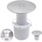 Esshogo Capot Bonde Douche, Universelle Siphon DoucheRemplacement de Couvercle, Couvercle de bonde de Douche, Bonde de Douche 115mm, Couvercle de Douche en Plastique chromé avec Panier