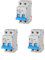 gloca Interruttore Magnetotermico Automatico 2P 220V 6KA 2 Moduli DIN (16 Ampere, 3)