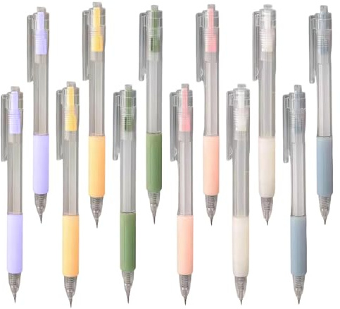 byepica Stylish Utility Knife Retractable, 12 Pcs Portable Colors, Multicolor Craft Handles, Ideal Paper and Students Crafting
