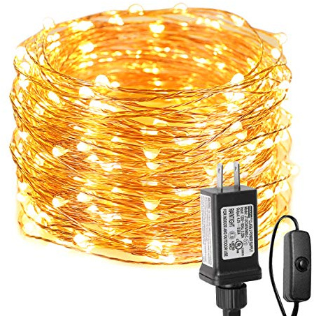 Lighting EVER Plug in Fairy Lights, 66ft 200 LED String Lights with Switch