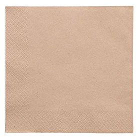 Vegware 2L2000 Unbleached napkin, 2-Ply, 40 cm (Pack of 100)
