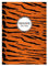 4 personalisierte, Wilde Animal Print DIN A4 Schulhefte, Rechenhefte mit Tiger Muster Lineatur 29 (Kariertes/rautiertes Heft)