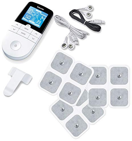 Beurer EM 49 Digital TENS/EMS Reizstromgerät zur elektrischen Nerven- und Muskelstimulation, Massage, Schmerzlinderung, mit acht Nachkaufelektroden