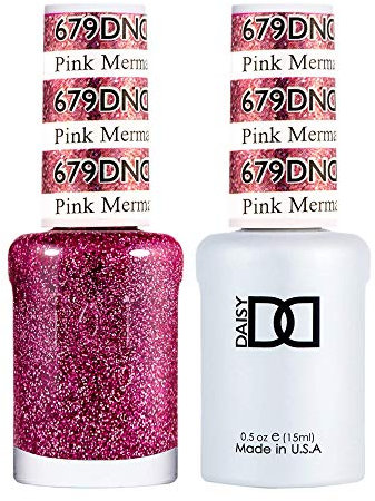 DND Duo Gel & Nail Polish Set - Pink Mermaid 679-2x15ml