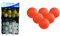 LONGRIDGE Golf Trainingsbälle, 32er Pack & Trainings-Golfbälle Gelee, 6 Stück, orange