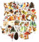 Milisten 47pcs Forest Animals Stickers Autumn Woodland Animals Creature Plant Graffiti Decals Kids Scrapbooking Stickers for Laptop Suitcase Wall Decor