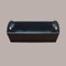Lucgel, Cesto Vassoio Rettangolare, Carta Onda Nera, con Maniglie, per Strenne, 430x300x110mm, 10 Pezzi