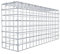 GABIONA Gabione tipo 3 rettangolare, larghezza maglie 5 x 5 cm, profondità 20 cm, gabbione 80 x 40 x 20 cm (lunghezza x altezza x profondità), anello a C